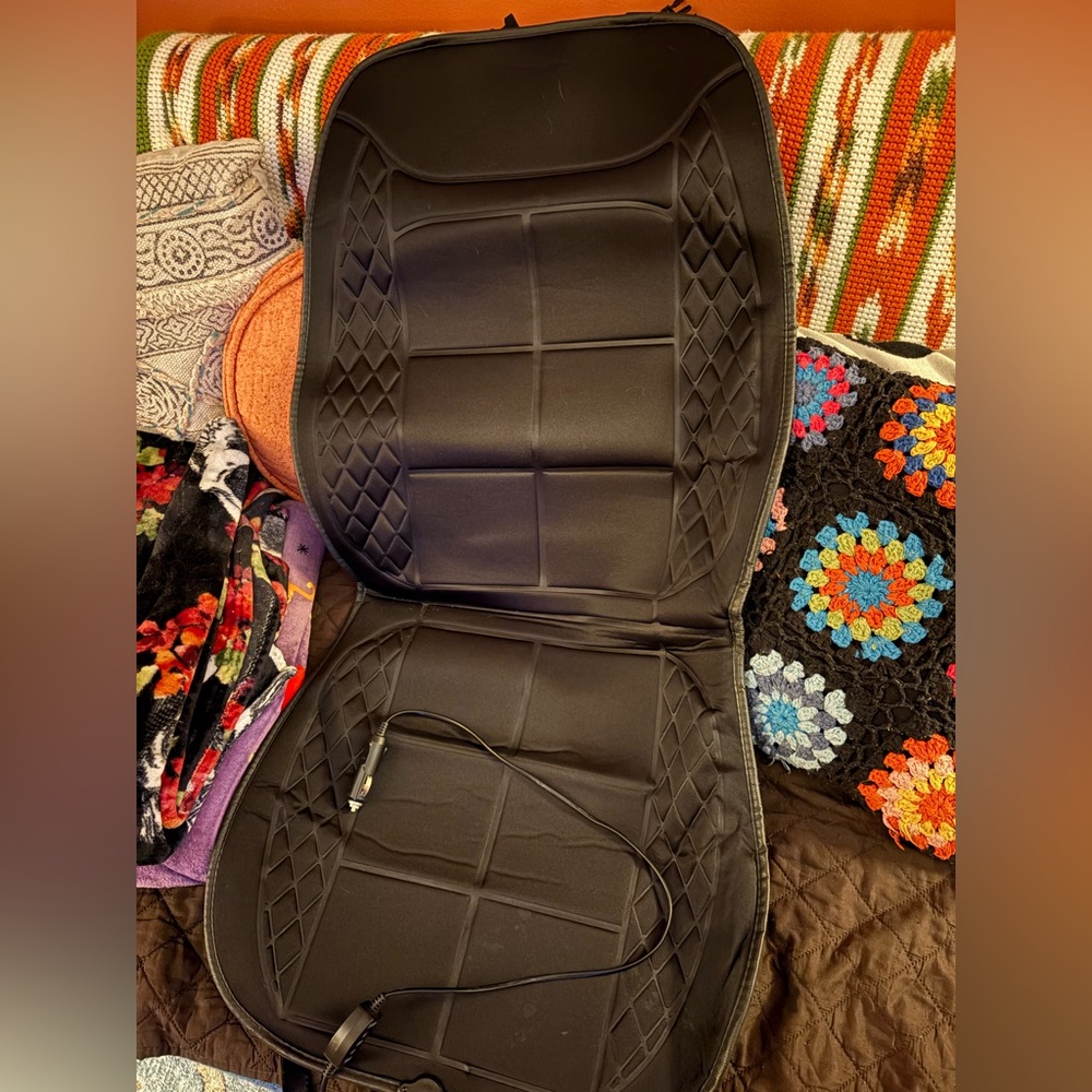 Heated car seat cover